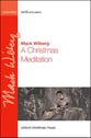 A Christmas Meditation SATB choral sheet music cover